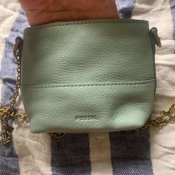 Fossil Leather Moss Crossbody Microbag - Picture 7 of 7